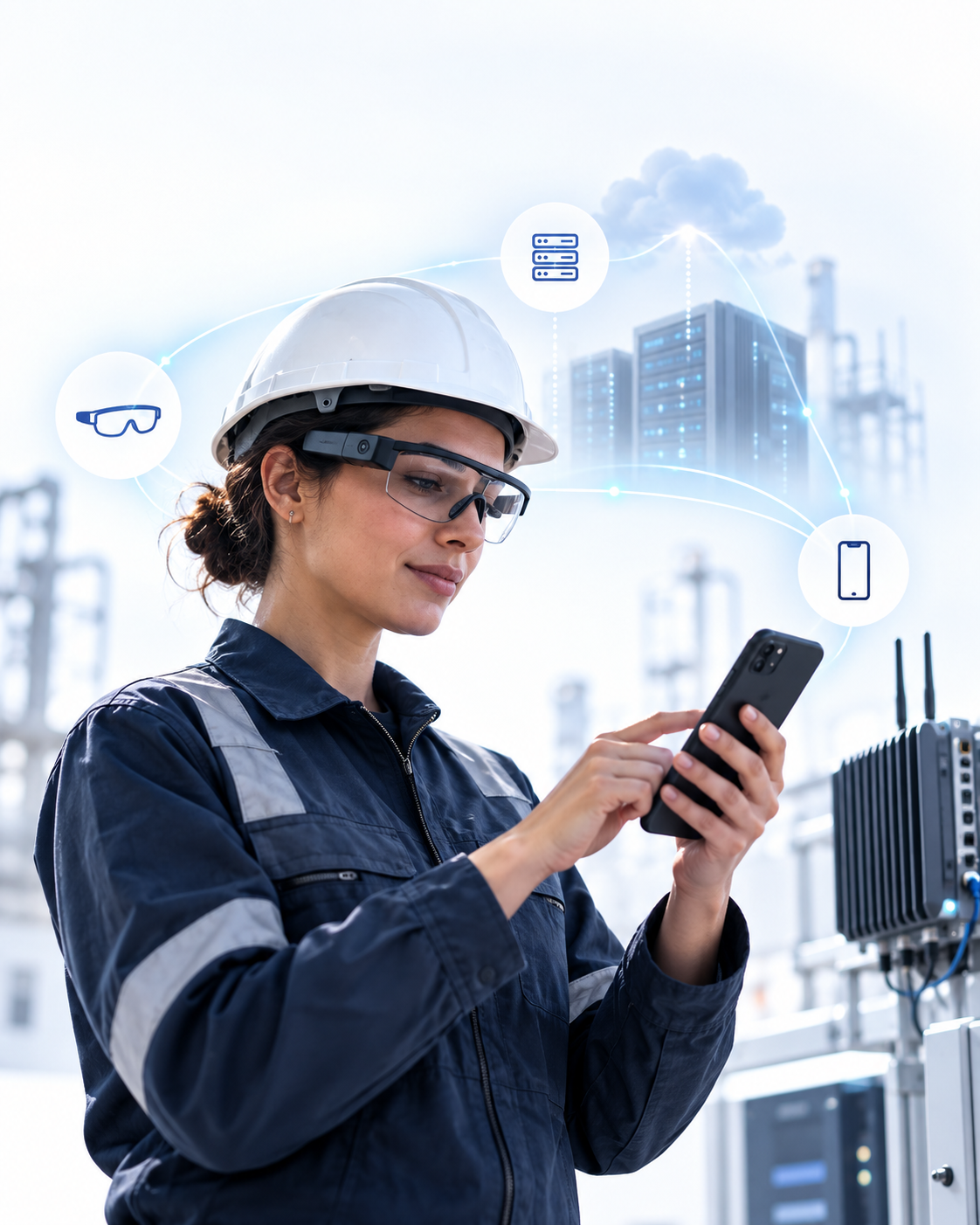 Connected Edge AI across smart glasses, mobile devices, and edge infrastructure